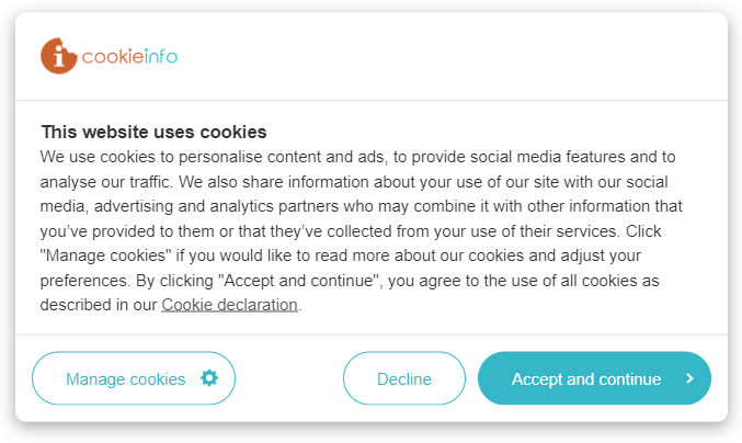 Customize Cookiebot cookie banner